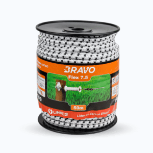 CORDON ELECTROPLASTICO BRAVO FLEX 7.5 BLANCO/NEGRO