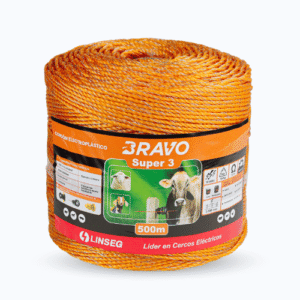 CORDON ELECTROPLASTICO BRAVO SUPER 3X 500M